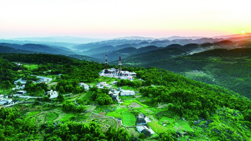 涪陵頁巖氣田。涪陵頁巖氣田供圖