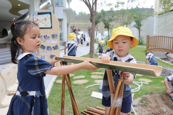 項目式課程。合川區新華幼兒園供圖